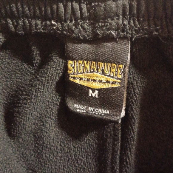 Men's Sz M Black, Heavyweight Sweatpants by Signature Concepts - Picture 5 of 9